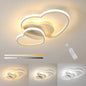 Dimmable LED Ceiling Light,64W Heart Ceiling Lamp 3000K/4500K/6500K,Chandelier White with Remote Control for Children's Room